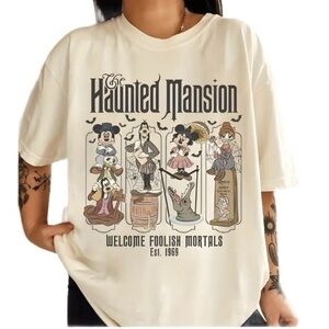 Women’s Disney Inspired HAUNTED MANSION Classic White T-Shirt - Size XL - NWOT